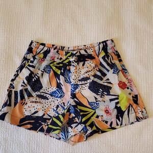 Old Navy Stretch Tech Tropical Print Shorts